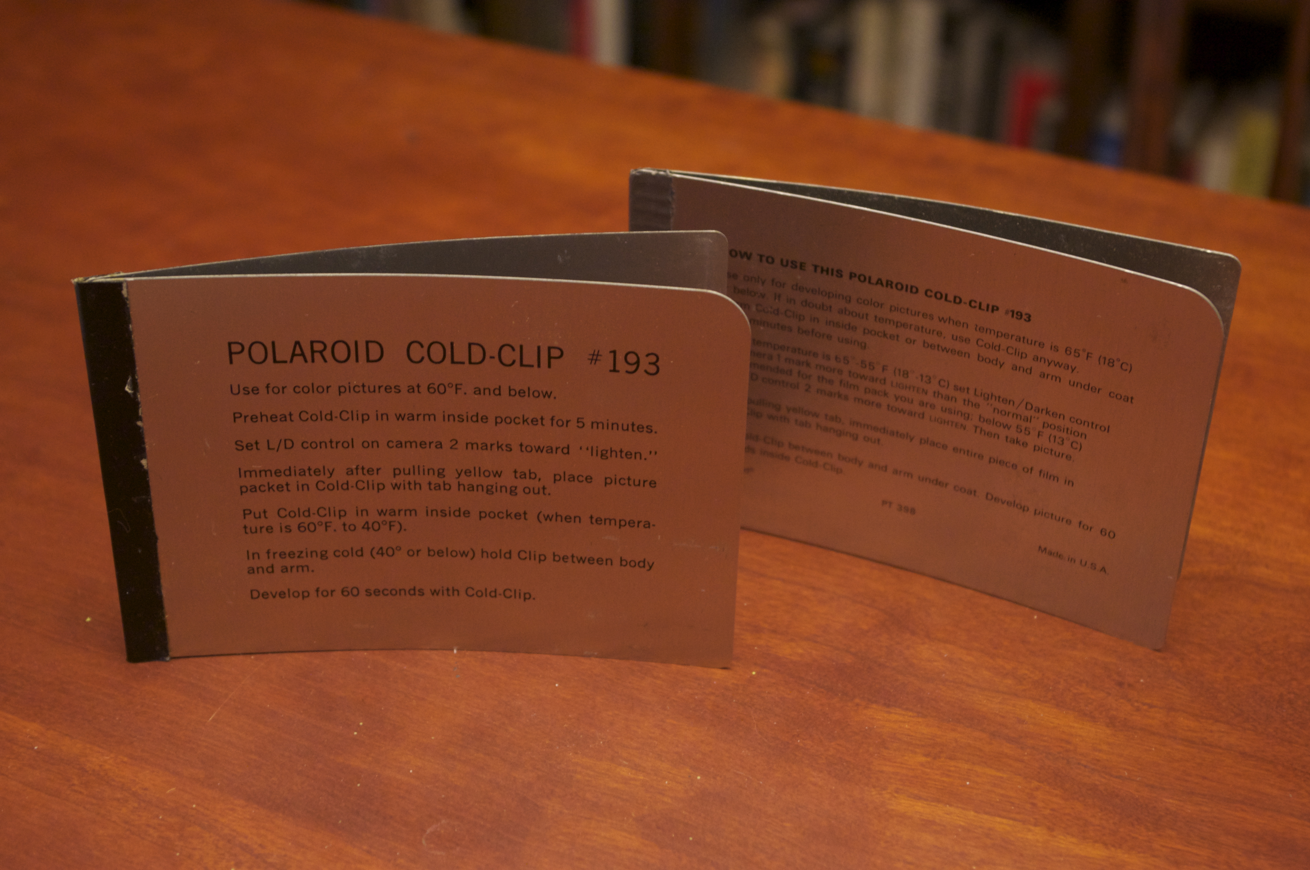 Instant Artifact The Cold Clip Model 193 Polaroidland